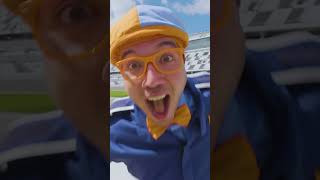 How Fast Does Blippi&#39;s Racecar Go? 🏁🏎️ #shorts #blippi