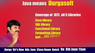 New Adv.JAVA Class Room Batch on 8th jun @ 11:00AM by DURGA