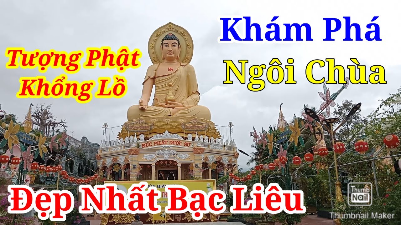 Khám Phá Ngôi Chùa Đẹp Nhất Bạc Liêu CHÙA GIÁC HOA Có Tượng Phật Ngồi ...