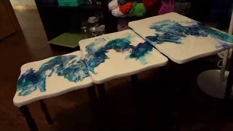 Omg Omg Omg I figured it out whoooooo.  Dutch pour nesting tables. Video #55
