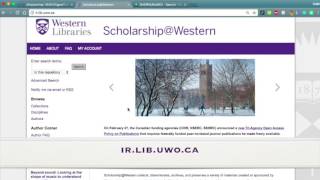 Scholarship@Western Tutorial screenshot 4