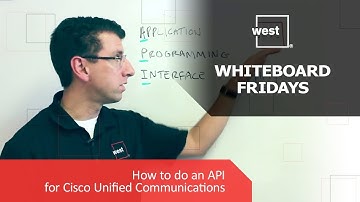 Whiteboard Fridays: How to do an API for Cisco Unified Communications