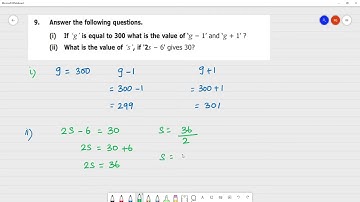 6 TN Maths Term I  2.INTRODUCTION TO ALGEBRA  Exercise 2.1 | 9.Answer the questions.(i) If ‘g’