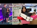 HUGE UNBOXING HAUL + grwm for a red carpet!! Vlogmas Day 7