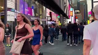 New York City Virtual Walking Tour 2023   Manhattan 4K NYC Walk   Bryant Park Lawn to Times Square