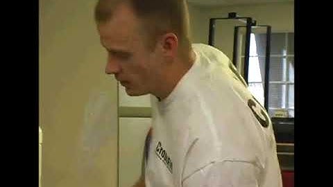 Doing a GHD Sit Up Core Body Exercise