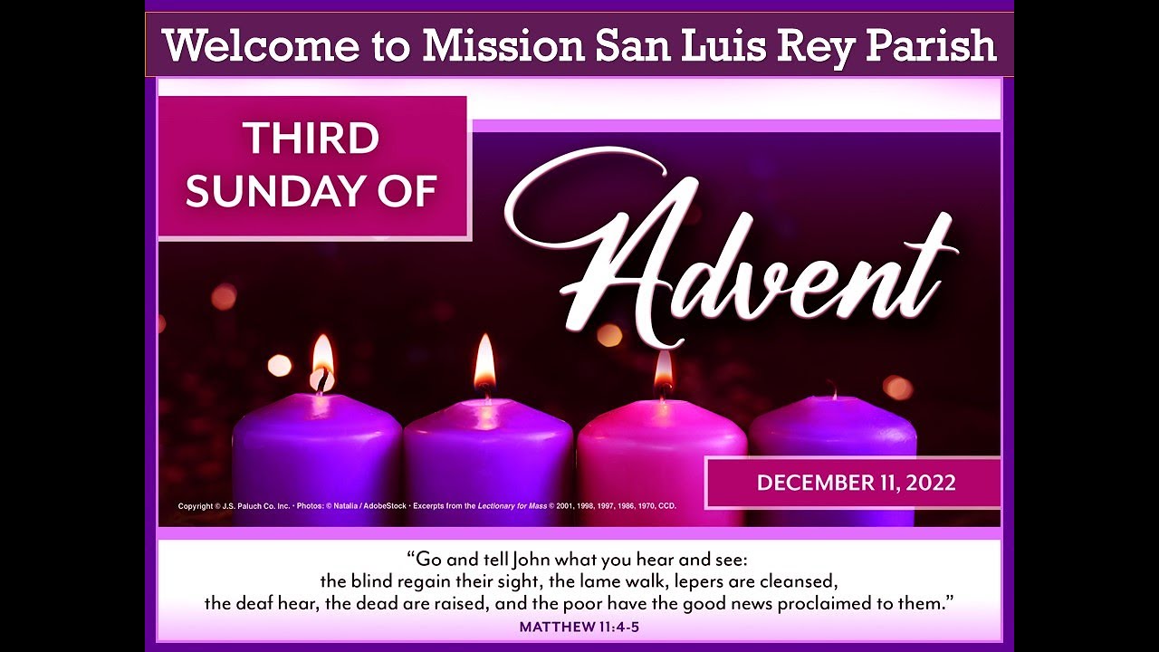 10 am Sunday Mass, December 11, 2022 YouTube