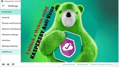 How To Unblock a Website using Kaspersky Antivirus