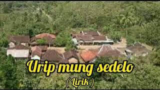 #4.URIP MUNG SEDELO (LIRIK LAGU)
