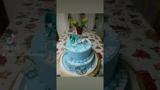 tort botez .crema ciocolata si nuci coapte. tort botez .crema ciocolata si nuci coapte.