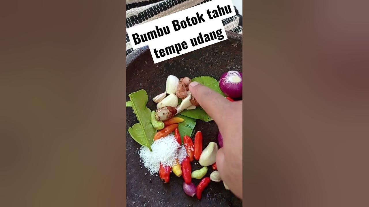 bumbu botok tahu tempe udang