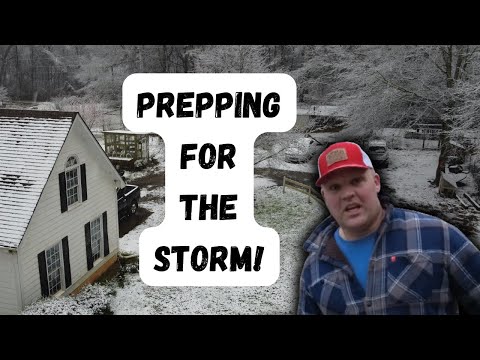 Are we prepped for the winter storm? #stormprep #homesteading #winter