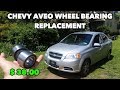 Chevy Aveo 2002-11(Both) Front Wheel Bearing Replacement. It was NOT fun to replace ;(