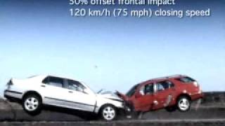 saab 9 5 crash 1999