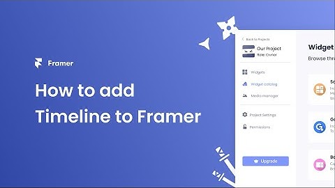 How to add a Timeline to Framer