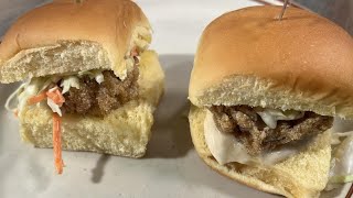 Chef Matt Ginn makes oyster sliders ahead of Dry Dock opening