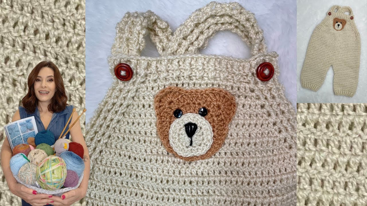 Aplicação Carinha de Urso em Crochê – Fofa, Fácil e Rápida de Fazer!
