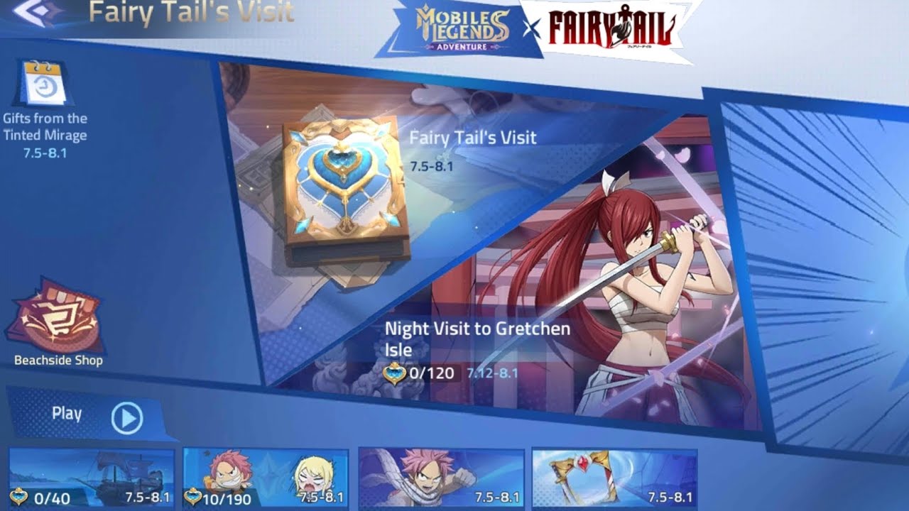 ML: Adventure X Fairy Tail Collaboration - 300+ Draws, Epic Skin, Free Natsu! by Pluto»