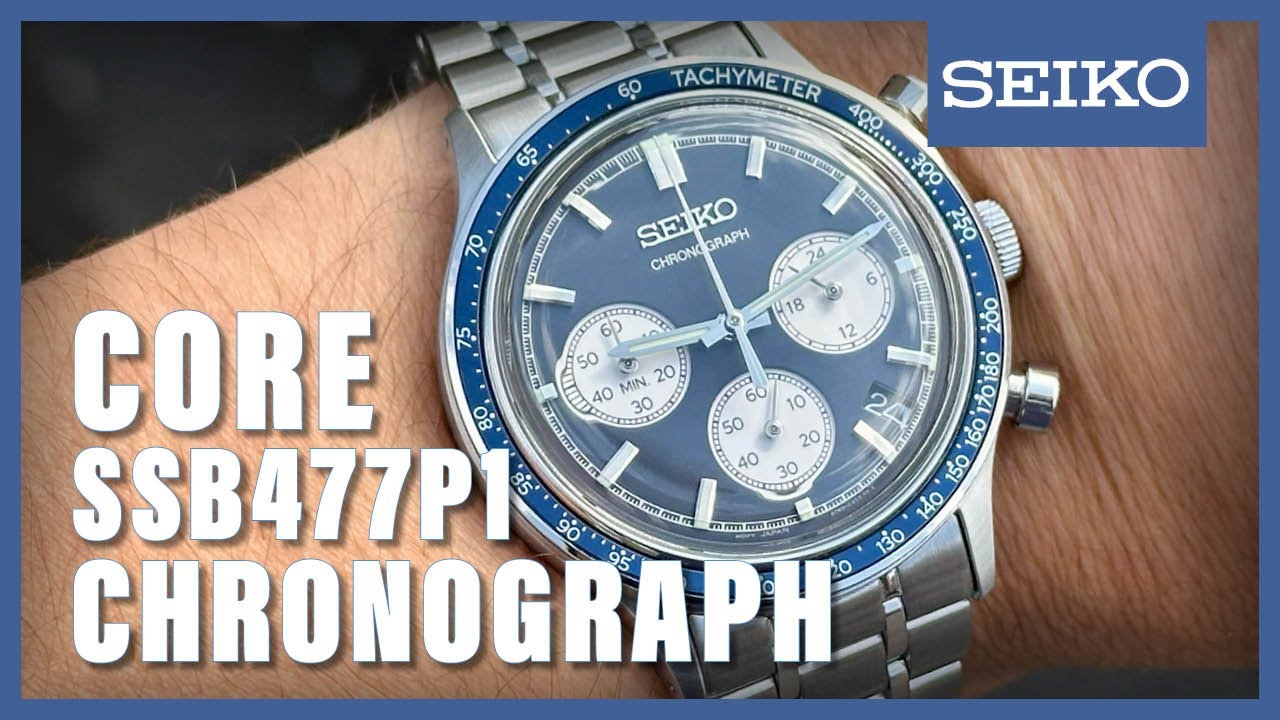 Unboxing The New Seiko Chronograph SSB477P1 - YouTube