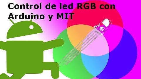 Control de un led RGB con arduino y MIT