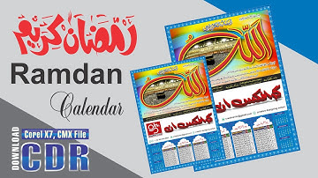 How to make Ramadan Calendar Design | Corel Draw X7 Tutorial | Designed # 02 | Graphics Inn