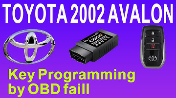 2002 Toyota Avalon Key Programming By OBD Faill You Must Open The Engine Computer And Flash it