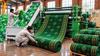 How Plastic Bottles Become Beautiful Carpets | Amazing Recycling Process