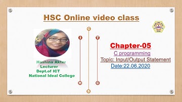 HSC । ICT। Chapter-5 । C programming। Lecture-15 । Hashina Akter