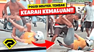 NGILUU..!!! PRIA DIDUGA POLISI MILITER TEMBAK 'BURUNG' LAWAN!! 😱 PECAH TELOORRR..!!!