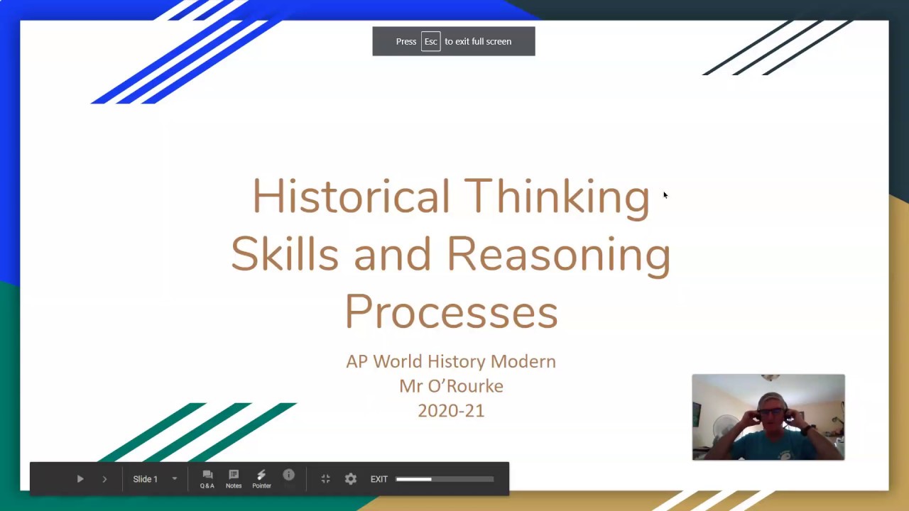 Historical thinking skills and reasoning process for AP Worl YouTube