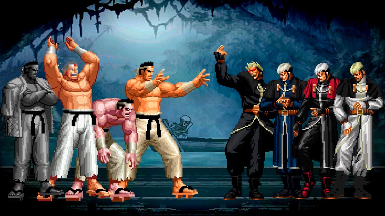 [KOF Mugen] Goro Daimon Team vs Goenitz Team - YouTube