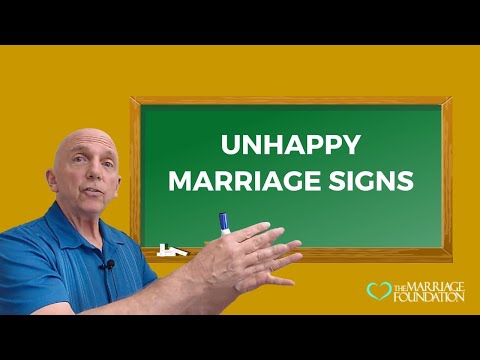 Unhappy Marriage Signs