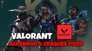 *2023* Valorant Fix All Error and Crashes | Freezing, Black Screen, Directx Errors