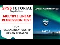 SPSS Tutorial (Video 17): Multiple Linear Regression Test – Part 3