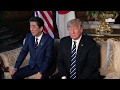 President Trump has a 1:1 bilateral meeting with the Prime Minister of Japan