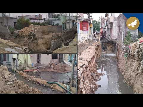 Chandryangutta: Delayed nala works in Ghouse nagar, spark public anger