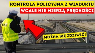 Kontrola policyjna z wiaduktów - prędkość to pikuś!