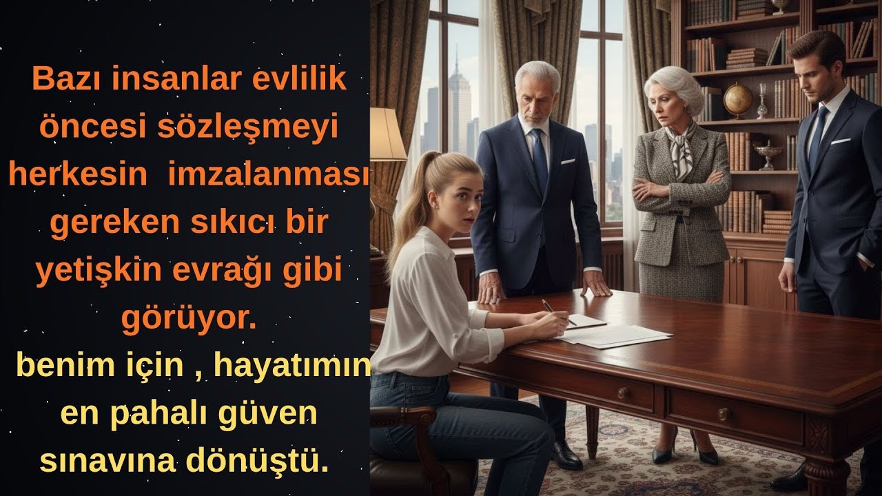 Kayınvalidem ve kayınpederim, para avcısı olduğumu düşündükleri için evlilik öncesi sözleşmeye .....