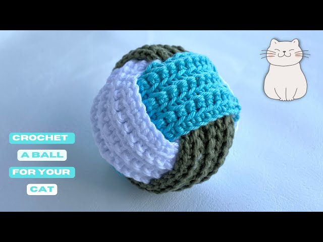 Crochet CAT TOY. Interlocking BALL design. EASY and FUN Tutorial YouTube