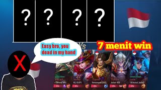 Cara Cepat Menaik Kan Rank Example Tim Pemusnah Lawan Dengan 7Menit