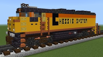 Minecrafting Tutorial - Chessie System F40PH Fantasy Locomotive How to Build