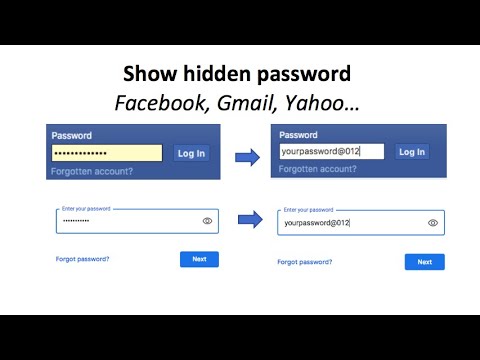 Show hidden password | Find saved password