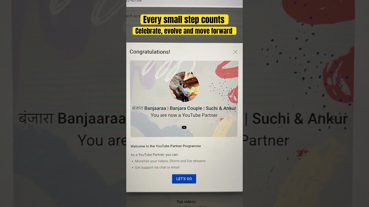 Video thumbnail: Thank you #youtube. This milestone will inspire us all the more. Thank you all for your support.