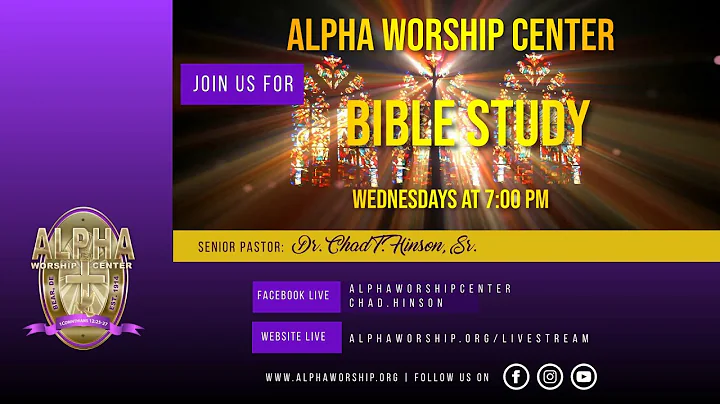 AWC Virtual Bible Study with Dr. Chad T. Hinson, S...