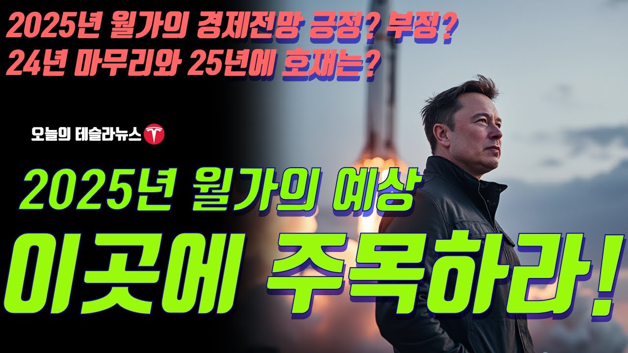 2025년 월가의 예상, 이 종목을 주목하라! 2025년 경제전망 긍정? 부정? 2024년 테슬라의 마무리와 2025년 테슬라의 호재는  무엇일까?