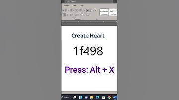 Create Heart in ms word 💘😎💥 #shorts #shortvideo #viral #challenge #trending #word