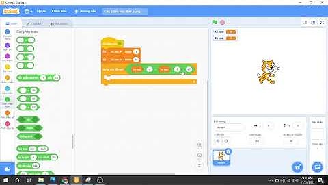 Giải câu 3 tin hoc trẻ tiểu học huyện  Đức Trọng bằng Scratch