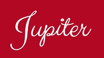 Learn how to Sign the Name Jupiter Stylishly in Cursive Writing