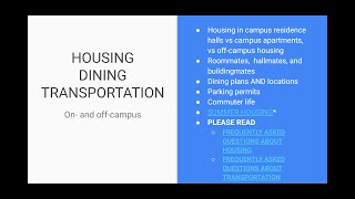 UCR INFO #2 HOUSING, DINING, TRANSPORTATION