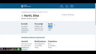 كيفية ايجاد محامي في السويد او التاكد من شخص هل هو محامي مختص في السويد